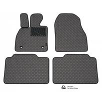 Odiniai kilimėliai QuiltyMats RENAULT LAGUNA 2007-2015 (Pilkos spalvos - Pilkais dygsniais)