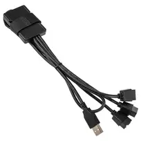 USB šakotuvas Lian Li PW-U2TPAB A tipo vyriškas 1→3 IDC 9 kontaktų