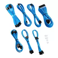 CableMod C-Series PRO ModMesh RM Black Label Hellblau CM-PCSR-16P3KIT-NKLB-R maitinimo laidų rinkinys PC maitinimo šaltiniui
