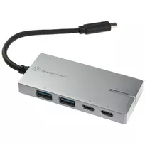 USB 3.1-C adapteris SILVERSTONE SST-EP09C — USB-C į USB-A jungtis, sidabrinė spalva
