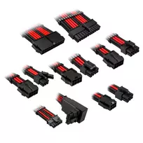 Adapterių rinkinys Kolink Core Pro 12V-2x6 Type 2 pintas, juodas/lenktyninis