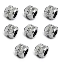 XSPC jungtis G1/4 iki 14 mm kietajam vamzdžiui, chromuota – 8 vnt.