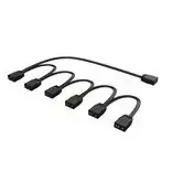 RGB skirstytuvas Akasa AK-CBLD13-85BK 1 į 6 adresuojamų LED juostų skirstytuvas