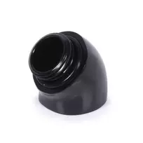 Alphacool 17590 45° kampinis adapteris G1/4 išorinis – G1/4 vidinis sriegis, juodas