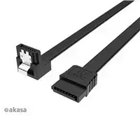 Vidinė SATA duomenų laido Akasa Proslim su 90° jungtimi, 100 cm