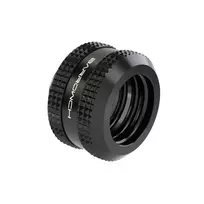 Barrow kampinė jungtis kietam vamzdeliui 14mm G1/4 colio — juoda (FBYKN-T14 V1 b)