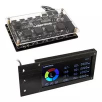 Lamptron SM436 PCI ventiliatorių ir RGB LED valdiklis, juodas