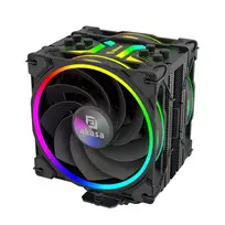 Akasa H4 Plus CPU aušintuvas su AR12 Reverse Blade ventiliatoriumi