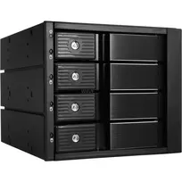 Išorinis 3,5 colio diskų korpusas SilverStone SST-FS304-12G, 4 lizdai – juodas