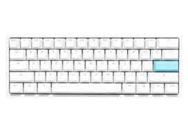 Ducky DKON2061ST klaviatūra USB QWERTY US International balta Mini mechaninė RGB LED