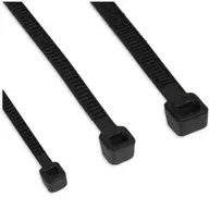 Kabelių raiščiai InLine 100 mm × 2,5 mm, juodi, 100 vnt., tempimo jėga 78,5 N, -20–85 °C