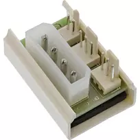 InLine 33008A adapteris ventiliatoriams: Molex 5,25 colio į 2× 3 kontaktų