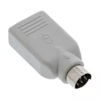 InLine USB adapteris USB A lizdas / PS/2 kištukas, smėlio spalvos