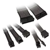 Ilginimo kabelių rinkinys Kolink Core Adept — pintas PET apvalkalas, 6 vnt., 20+4pin, 8pin, 4+4pin, 3×6+2pin (300–350 mm)