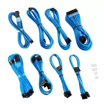 CableMod RT-Series PRO ModMesh 12VHPWR dviejų laidų rinkinys ASUS/Seasonic, šviesiai mėlyna