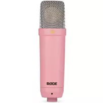 Studijinis kondensatorinis mikrofonas RØDE NT1 Signature Pink – kardioidinis, 20–20000 Hz, -32 dB jautrumas, XLR