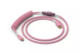 Glorious Gaming Coiled Pink 1.37 m – Spyruoklinis laidas klaviatūrai