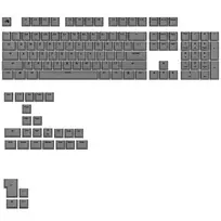 Keycaps GLORIOUS GPBT Basics PBT Dye-Sub Armor Grey ANSI išdėstymas