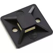 InLine lipnūs kabelių raiščių laikikliai 20x20mm juodi 10vnt