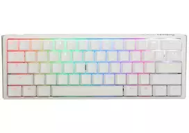 Ducky One 3 Mini Pure White klaviatūra žaidimams USB vokiškas mechaninis RGB