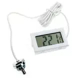 Skaitmeninis termometras Lamptron TS708 su G1/4 colio sriegine jungtimi, baltas