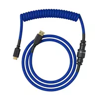 Suvyniotas USB laidas GLORIOUS mechaninėms klaviatūroms, GMMK kobalto mėlynas GLO-KB-ACC-CBL-COIL-CBLU