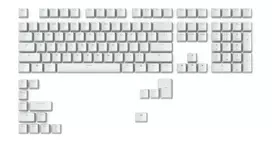 Klaviatūros mygtukų dangteliai Triton Glorious Doubleshot Keycaps V2 – ABS, Balti, suderinami su GMMK