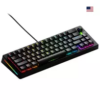 Mechaninė žaidimų klaviatūra GLORIOUS GMMK 3 65% laidinė USB, QWERTY US, RGB, juoda