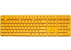 Ducky One 3 Yellow klaviatūra žaidimams USB vokiškas išdėstymas pilno dydžio RGB LED