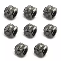 XSPC jungtis G1/4 iki 14 mm kietam vamzdžiui, juodas chromas - 8 vnt.