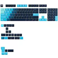 Keycaps GLORIOUS GPBT Gradient Celestial Ice – ANSI išdėstymas, PBT dažais sublimuotas klavišų rinkinys