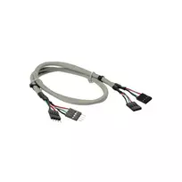 InLine USB 2.0 vidinis prailginimo kabelis su 2x 4 kontaktų jungtimi, 0,60 m