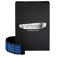 CableMod dvigubas rinkinys 12V 2x6-pin, skirtas Corsair RMi/RMx – individualiai pintas maitinimo kabelių rinkinys, mėlynas