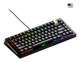 Mechaninė žaidimų klaviatūra GLORIOUS GMMK 3 PRO HE 75% laidinė USB, QWERTY, RGB, juoda