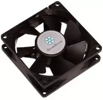 Ventiliatorius Silverstone FN81 80 mm juodas korpuso aušintuvas
