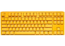 Ducky One 3 Yellow TKL klaviatūra žaidimams USB vokiška be skaičių bloko mechaninė