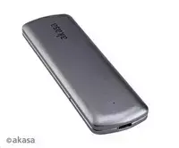 Nešiojamas SSD korpusas Akasa AK-ENU3M2-05 USB-C 3.2 Gen 2, skirtas M.2 SATA/NVMe diskams