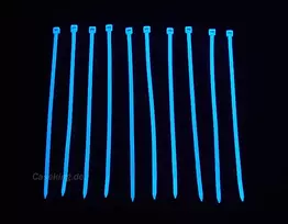 Kabelių raiščiai BitsPower BP-UVCT-BL, nailonas, mėlyni, 120 mm × 2,5 mm, pakuotė po 20 vnt.