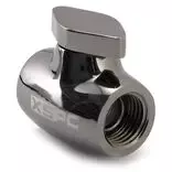 XSPC G1/4 rutulinis vožtuvas WASC-504, žalvarinis korpusas su juodo chromo danga