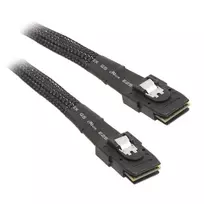SilverStone CPS02 - SATA- / SAS-Kabel - mit Sidebands - SAS 12Gbit/s - 4-Lane - 4 x Mini SAS (SFF-8087) (W) bis 4 x Mini SAS (SFF-8087) (W) - 50cm - S