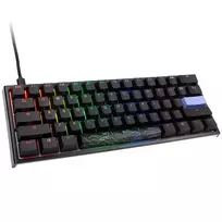 Ducky One 2 Mini RGB klaviatūra, mechaninė, laida, USB, JAV išdėstymas, juoda