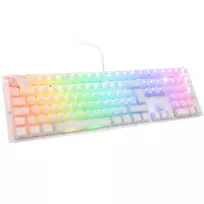 Žaidimų klaviatūra Ducky One 3 RGB USB QWERTY JAV anglų balta