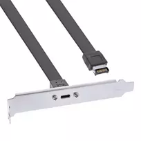 InLine PCI lizdo laikiklis, USB-C į USB 3.2 priekinį skydelį Key-A vidinis, 0,5 m