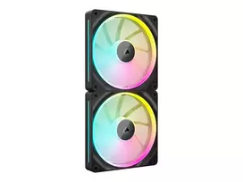 CORSAIR iCUE Link LX140 ARGB 140 mm korpuso ventiliatoriai – 2 vnt., juodi