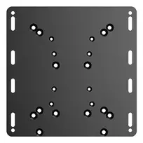 Moza Racing Flight Support Plate – Juoda plieninė skrydžio pagrindo laikiklio adapterio plokštė, 220 mm