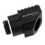 Barrow adapter 45° pasukamas G1/4 motina į G1/4 motina, modelis FBFTWT45-V2 B, juodas