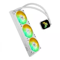 All-in-one skysčio aušintuvas ASUS TUF Gaming LC III 360 ARGB White Edition — 360 mm, 120 mm ventiliatoriai, LGA1700/1200, AM4/AM5 palaikymas