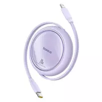 Baseus Free2Pull - 20 W USB-C į Lightning ištraukiamas laidas, 1 m (violetinė)