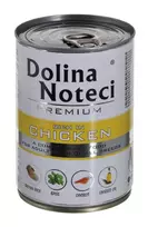 Šlapias šunų ėdalas Dolina Noteci Premium suaugusiems jautiena vištiena kiauliena 400 g, be glitimo, be konservantų
