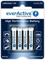 Šarminės baterijos AAA / LR03 everActive Pro - 4 vnt (blisteris)